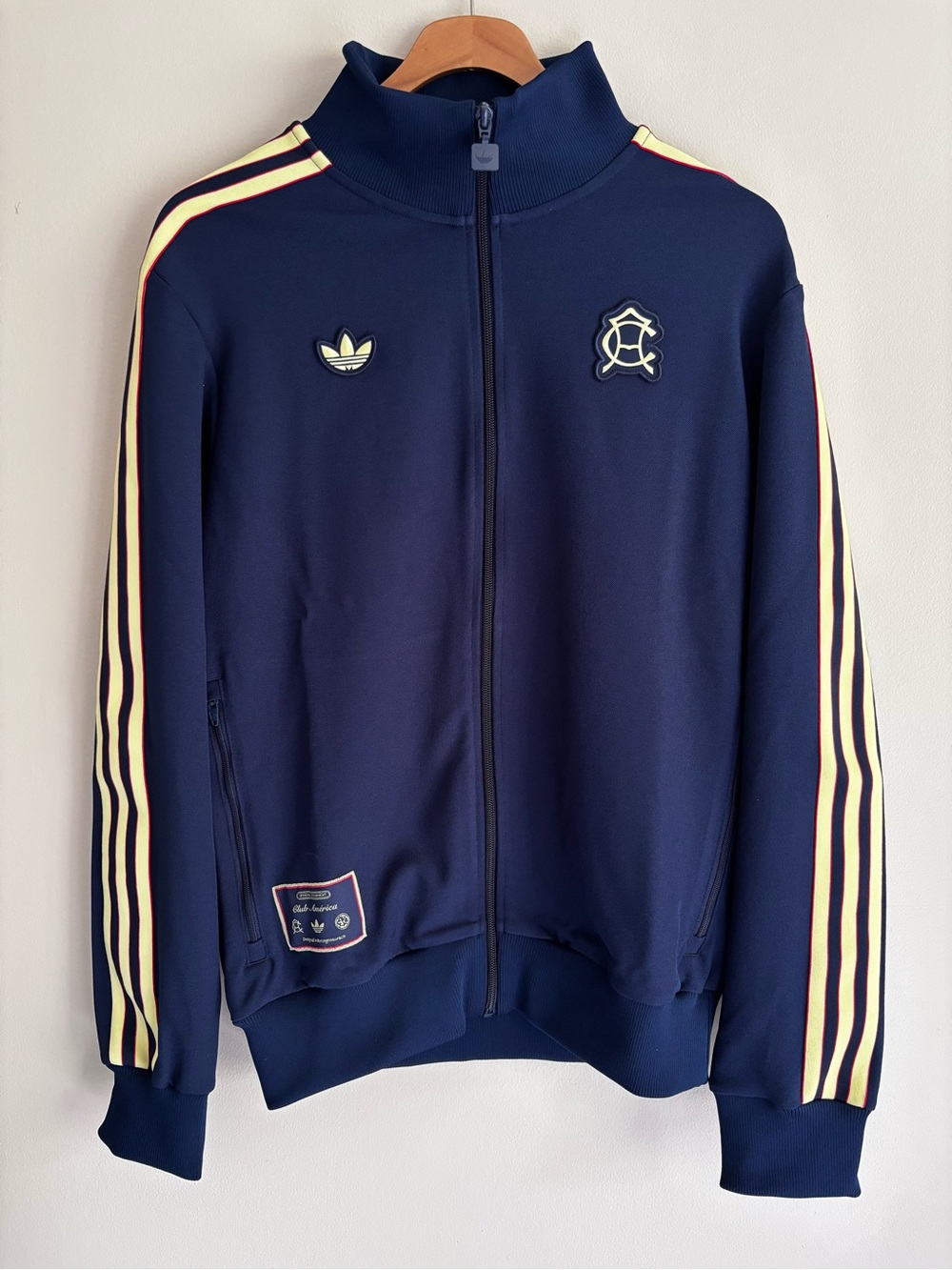 Adidas Originals Club America Icon Track Top Mens Small Navy KC4410 NWT
